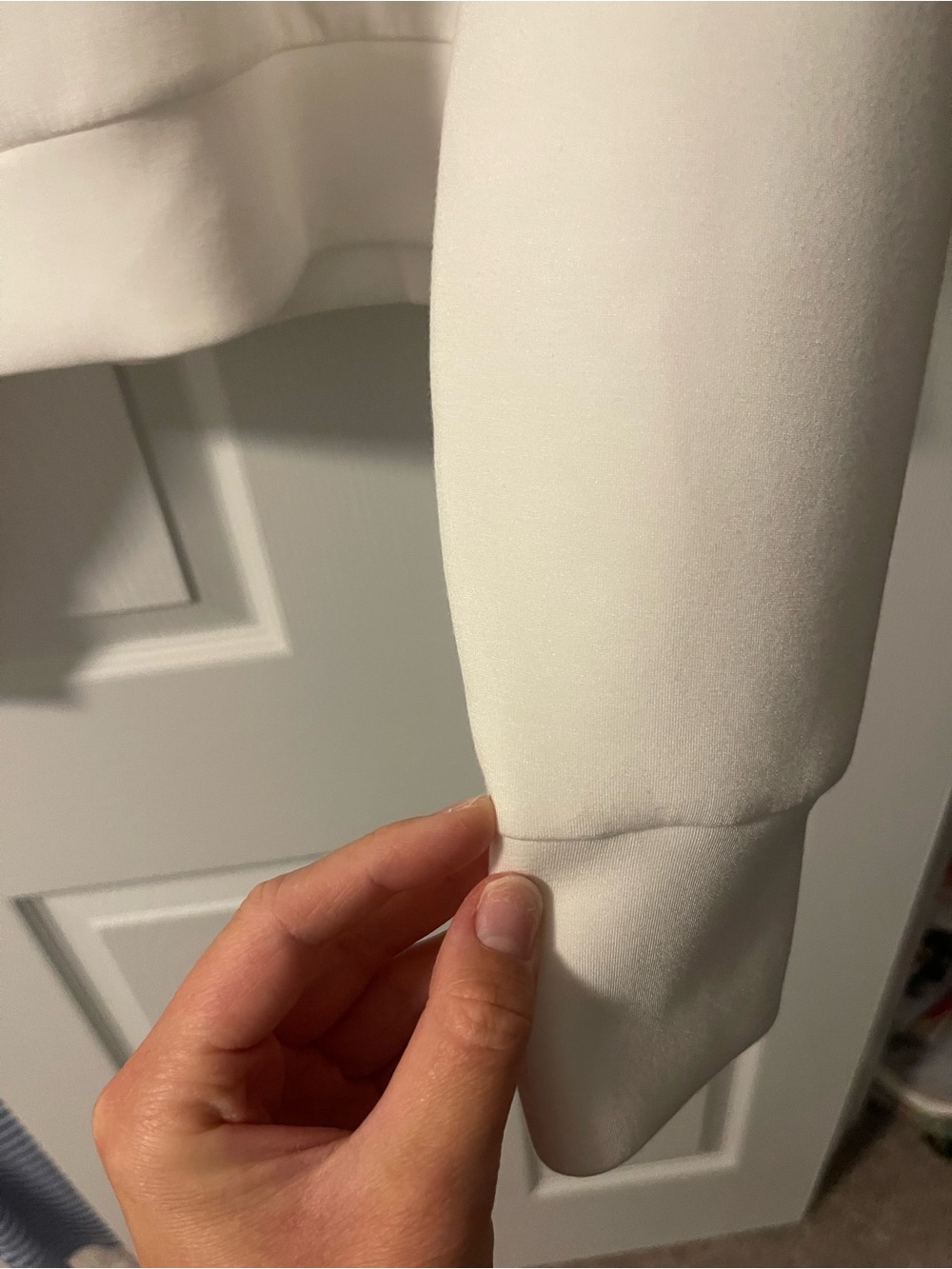 SPANX Air Essential White Crewneck Sweatshirt - Picture 6 of 6